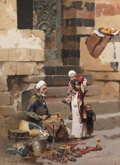 Der alte Schuhmacher, Kairo von Raphael von Ambros